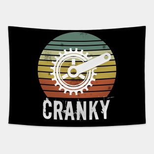 Bicycle Cranky Retro Vintage Gift For Cycling Lovers Tapestry