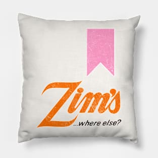 Zim's San Francisco Defunct Restaurant Pillow