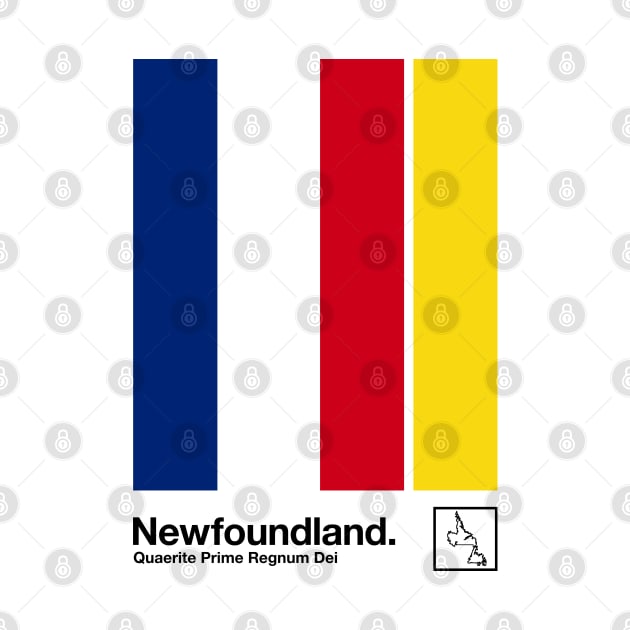 Newfoundland // Original Minimalist Artwork Poster Design by DankFutura