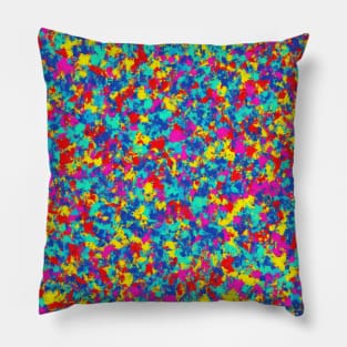 Pop Art Explosion: Dynamic Burst of Colors Pillow