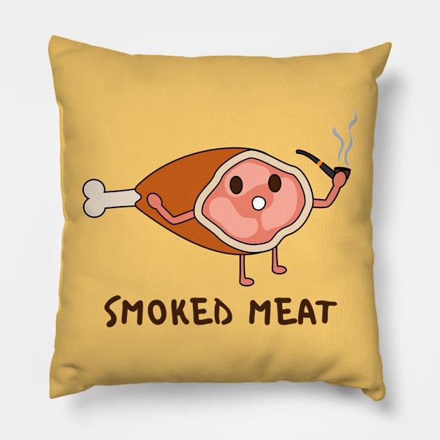 Smoked Meat Pillow by chyneyee