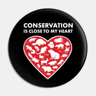 Rodents Conservation Heart Pin