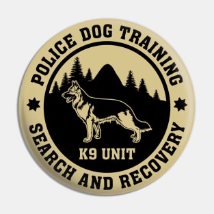 K9 Police Dog Training Pin