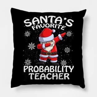 Santas Favorite Probability Teacher Christmas Pillow