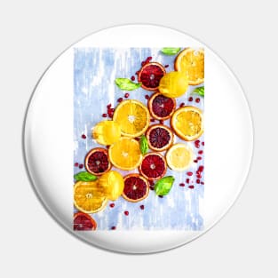 Bunch of Citrus Vitamin C - For Fruit Lovers Pin
