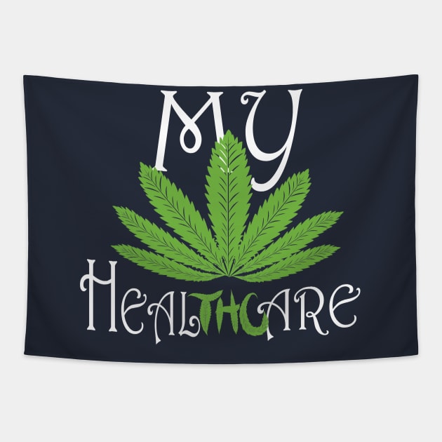 Healthcare weed Tapestry by manal