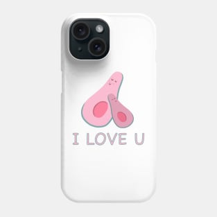 I love you Avocado Phone Case