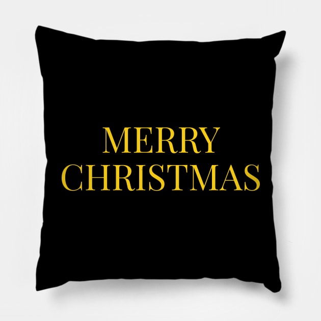 Merry Cristmas Pillow by TSAVORITE