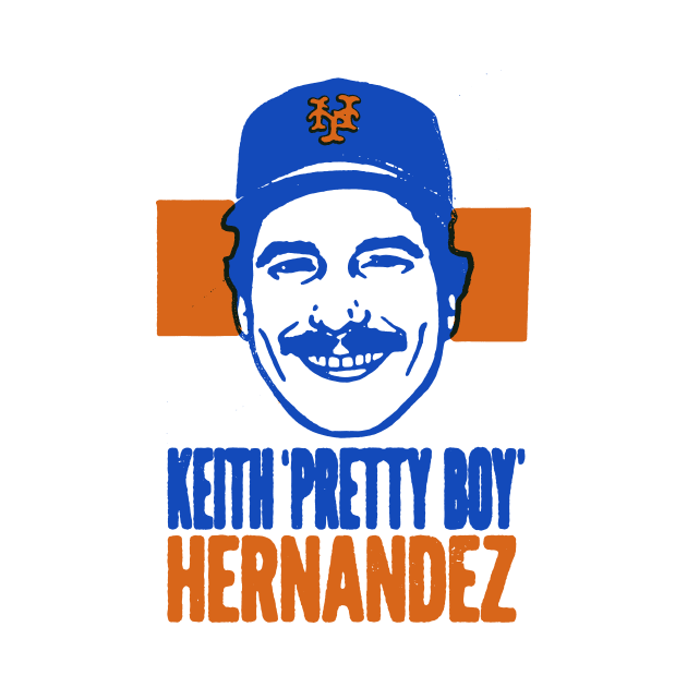 Keith 'Pretty Boy' Hernandez - Vintage Stamp Design by sombreroinc