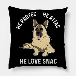 Funny German Shepherd Protec Dog Lover Gifts Pillow