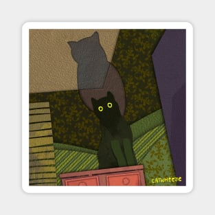 Paper Cut Cats Series! Shadow Boy Magnet