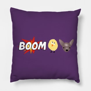 Boom Chick Chihuahua Pillow