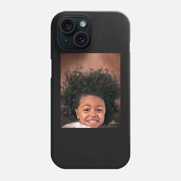 Pretty Black Hairstyles Phone Case by wayneflint