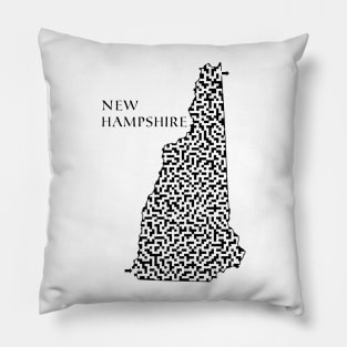 State of New Hampshire Maze Pillow