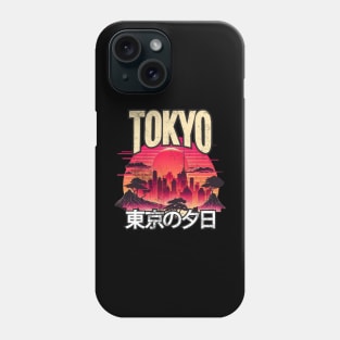 Tokyo Sunset Retro Distressed Phone Case