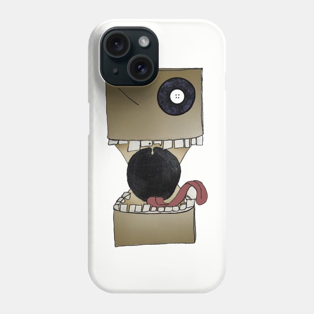 Button Box Head Phone Case by Jacked Up Tees