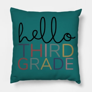 THIRD GRADE HELLO Pillow