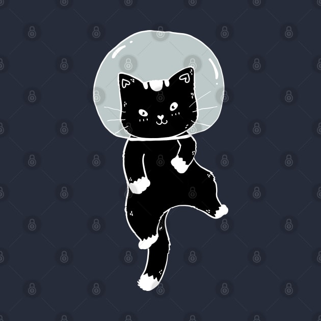 Black Space Cat by Lizzamour