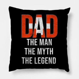 Swiss Dad The Man The Myth The Legend - Gift for Swiss Dad With Roots From Swiss Pillow