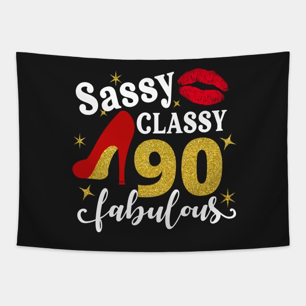 Sassy classy 90 fabulous Tapestry by TEEPHILIC