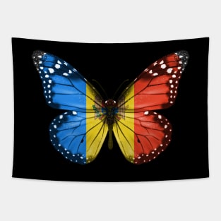 Moldovan Flag  Butterfly - Gift for Moldovan From Moldova Tapestry