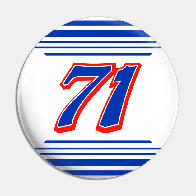 Rajah Caruth #71 2024 NASCAR Design Pin by AR Designs 