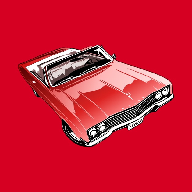 Red 65 Buick GS convertible by ZoeysGarage