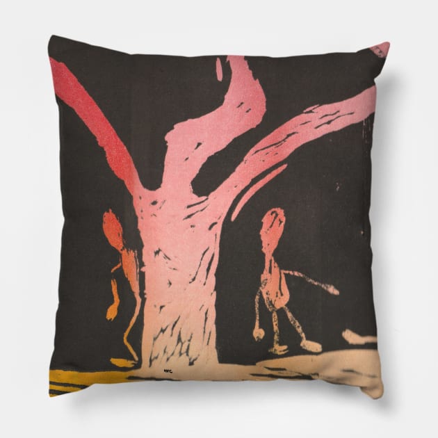 Spending time in the woods Pillow by HFGJewels