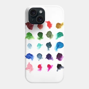 Rainbow Ink Swatch Splotch Phone Case