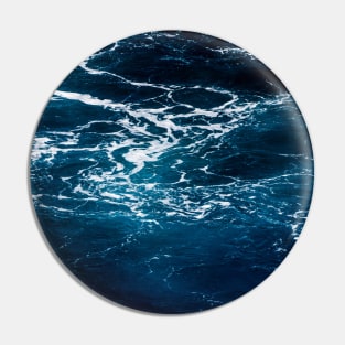 Wavy foamy dark blue sea water Aerial photograph waves ocean summer splash aqua Pin