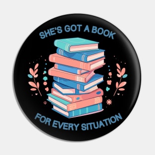 Shes got a book for every situation Pin