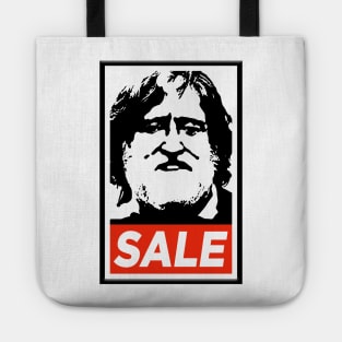 Gabe Newell Steam Sale Buy Poster Design Obey Tote