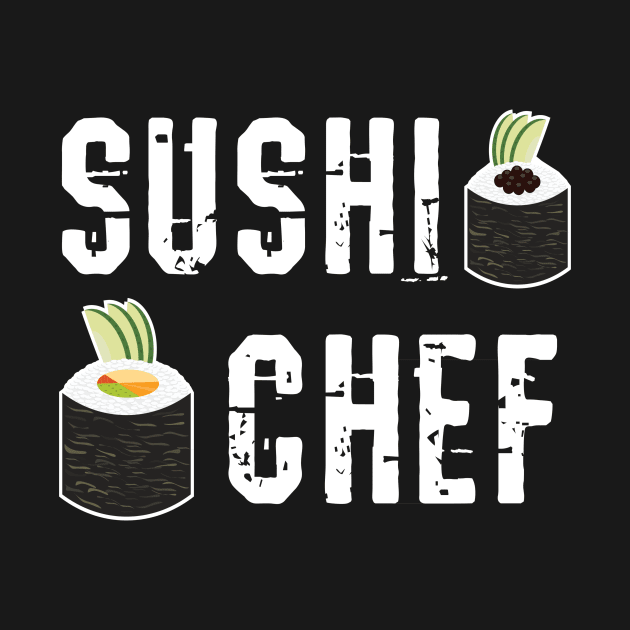 Sushi Chef Japan Maki Rice by MooonTees