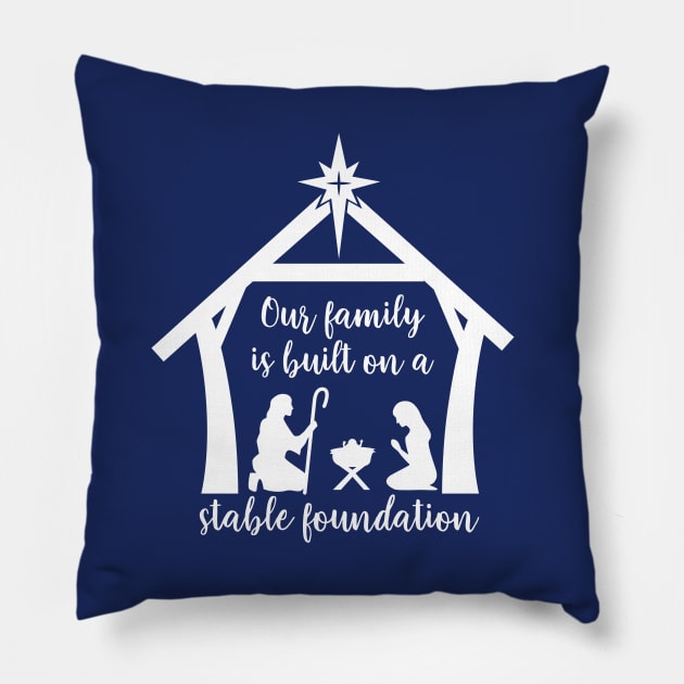 Christmas Nativity, True Story Nativity, Family believes in Jesus,  Bethlehem, Holy night, Christmas Shirt, Christian Pillow by Sapfo