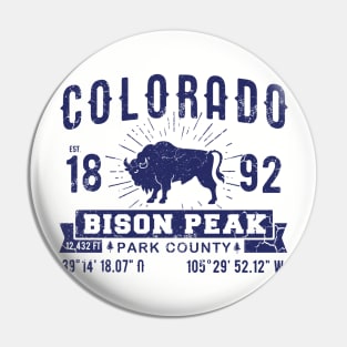 Colorado Bison Peak Pin