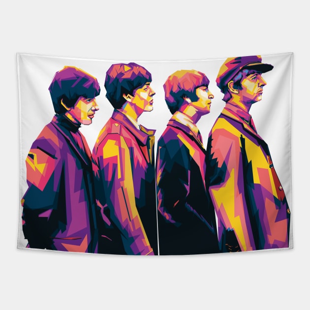 Retro band Tapestry by Shuriken