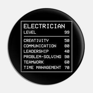 Electrician Game Stats v2 Pin