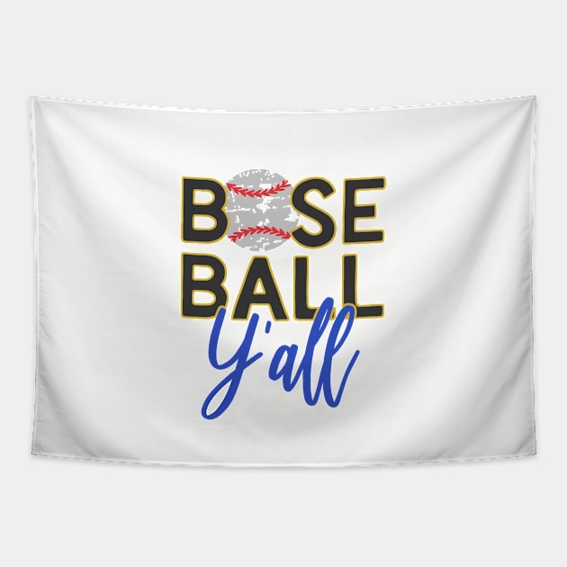 Baseball Y'all Tapestry by artsytee