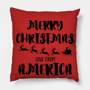 Merry Christmas, love from America Pillow