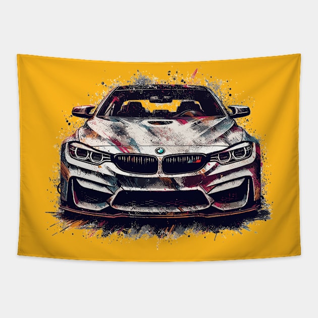 BMW M4 Tapestry by Vehicles-Art