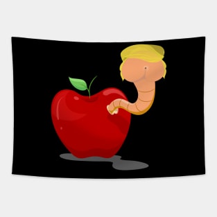 Trump Assface Apple Tapestry