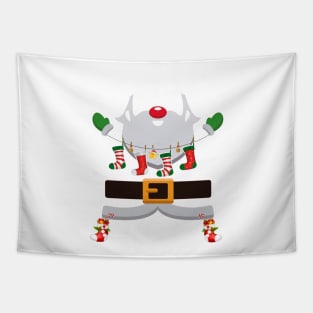 Electrician Claus Santa Christmas Costume Pajama Tapestry