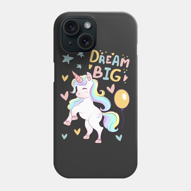 Unicorn Dream big Cute baby outfit great for kids toddlers baby shower Phone Case by BoogieCreates