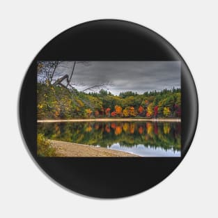 Walden Pond Fall Foliage Concord MA Pin