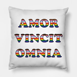 Amor vincit omnia - white background Pillow