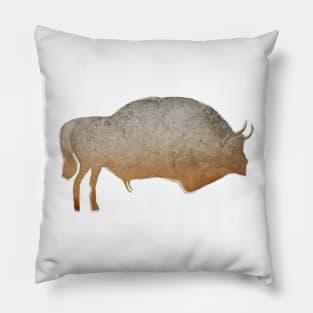 Painted Bison of Font de Gaume Pillow