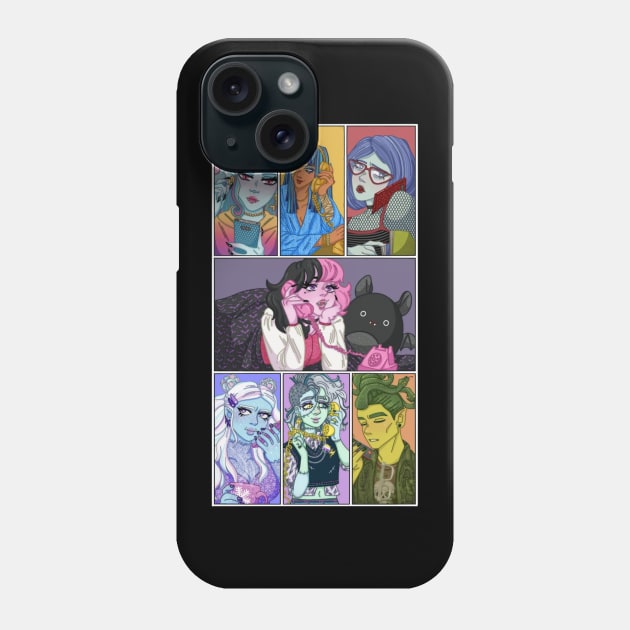 Monster High Ghouls Gossiping Phone Case by Ohfrekb