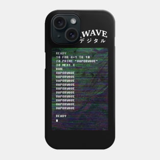 Vaporwave BASIC Code Phone Case