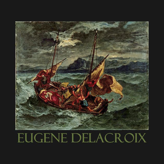 Christ on the Sea of Galilee by Eugène Delacroix by Naves