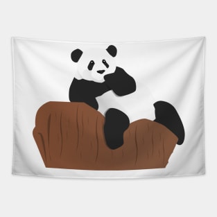 cute Panda Relaxing Tapestry